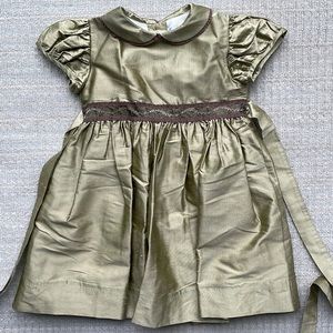 Holiday dress! Papo d’Anjo green dress 18mos